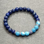 Load image into Gallery viewer, Geneve 022 - SILVER.925 - Gemstones: LAPISLAZULI/ANGELITE
