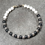 Load image into Gallery viewer, unisex 107 - GEMSTONES &amp; STEEL - Onyx/Agate
