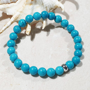 unisex 201 - GEMSTONES & STEEL - Turquoise