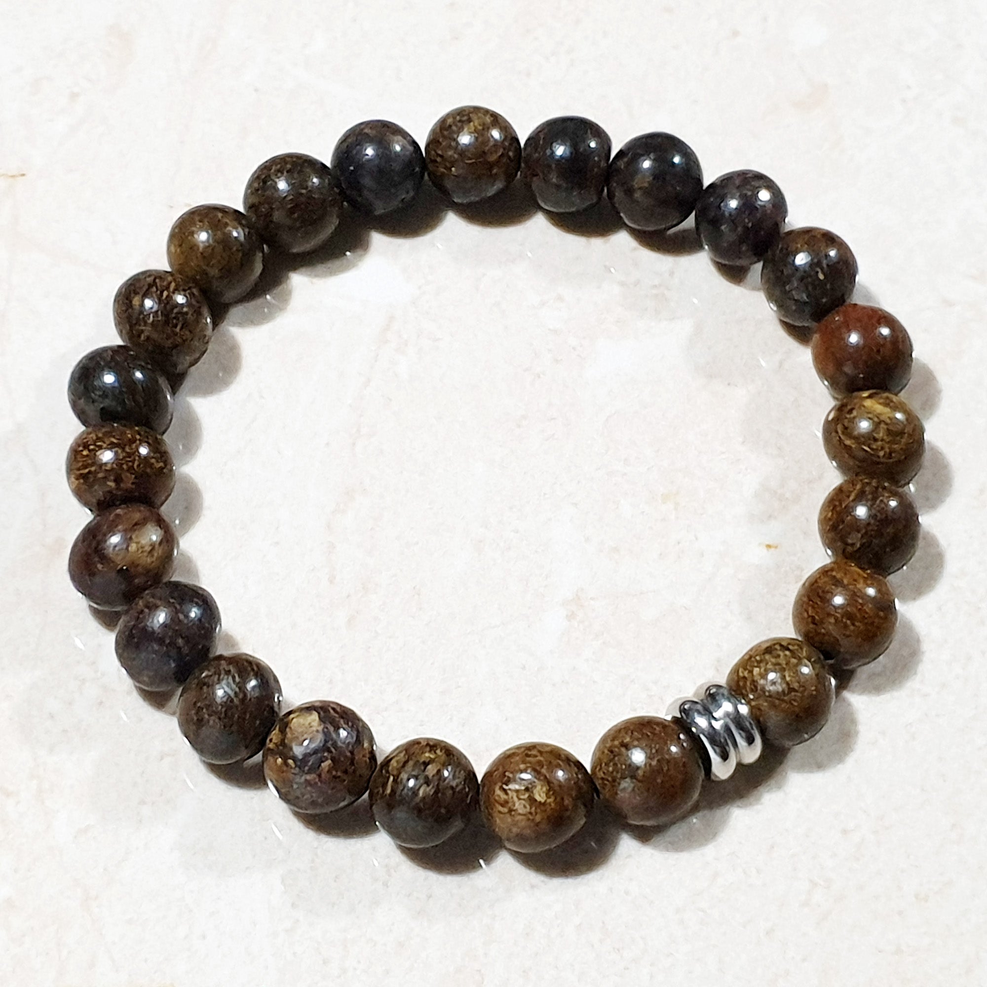 unisex 206 - GEMSTONES & STEEL - Bronzite