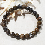 Load image into Gallery viewer, unisex 206 - GEMSTONES &amp; STEEL - Bronzite
