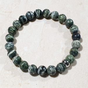 unisex 212 - GEMSTONES & STEEL - Serpentine