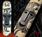 Load image into Gallery viewer, RITUAL MASK model 40 long - Hand Carved - IFUGAO  tribal Art  Philippines
