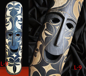 RITUAL MASK model 40 long - Hand Carved - IFUGAO  tribal Art  Philippines