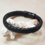 Load image into Gallery viewer, Men Bracelet - TRECCIA 421 - NATURAL LEATHER
