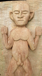 Load image into Gallery viewer, Wooden Sculpture, Hand carved, tribal old Piece of Art. Full body Man. Philippines
